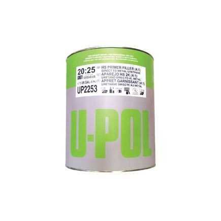 U-pol 1 Gallon High Solids High Build Urethane Primer Kit With Standard Temperature Hardener - MT - Mrs Treak
