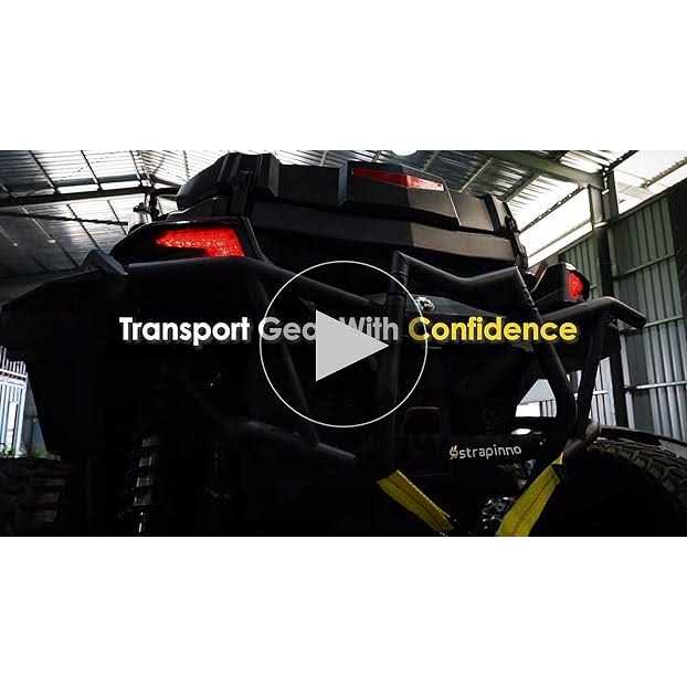 Strapinno Retractable Ratchet Tie-Down Strap Heavy-Duty Strap with Double J Hooks - MT - Mrs Treak