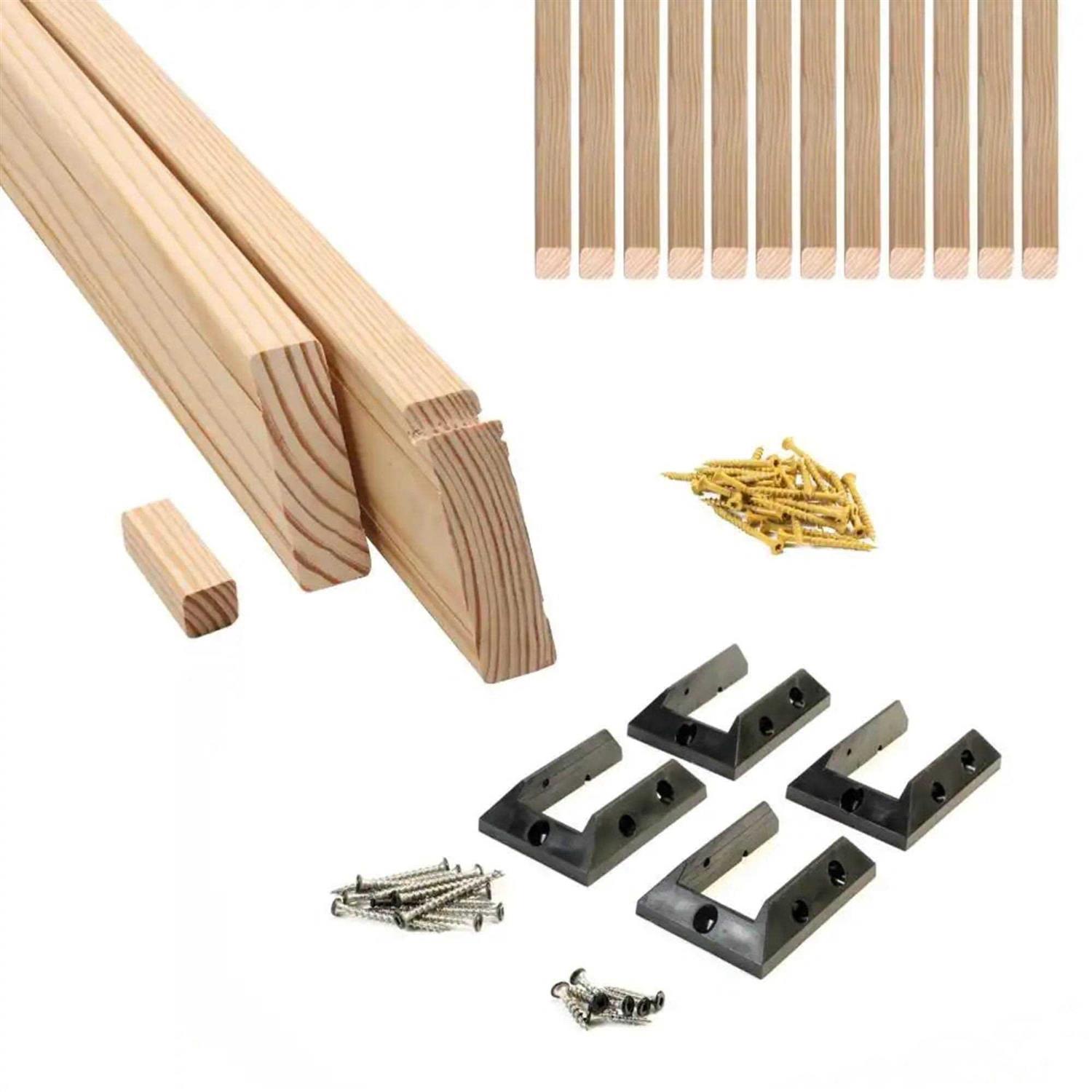 ProWood 6 ft Southern Yellow Pine Rail Kit with B2E Balusters - MT - Mrs Treak