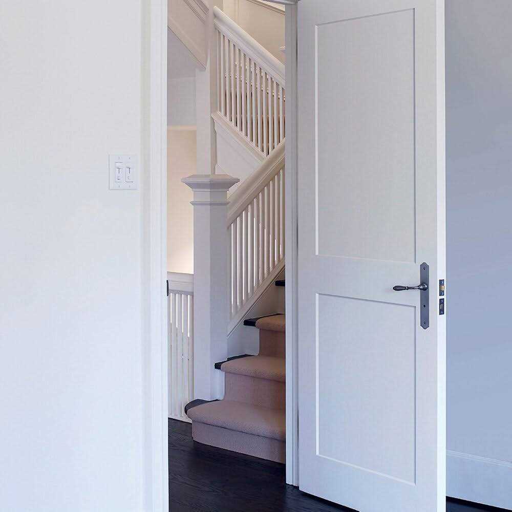 Trimlite 18 by 80 1-Lite Shaker Interior Slab Passage Door 1668pri8401GL - MT - Mrs Treak