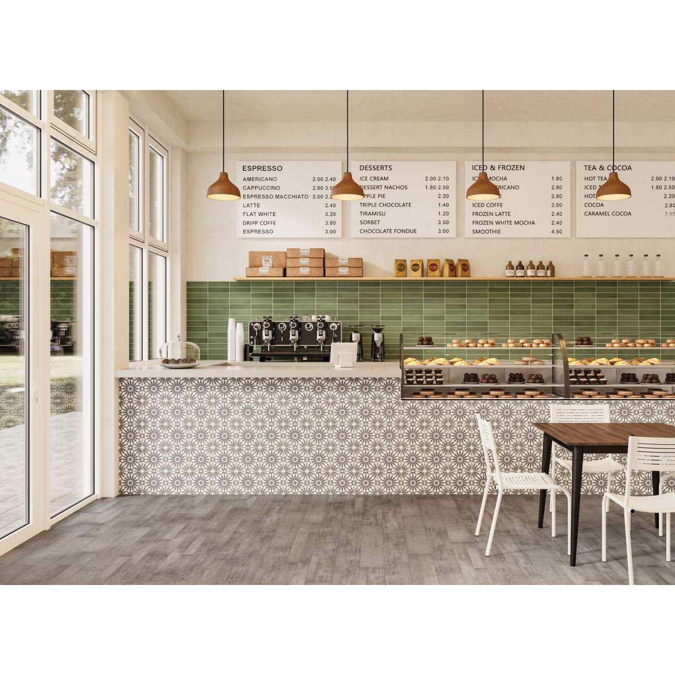 Makoto 2 x 2 Porcelain Penny Round Tile Bedrosians - MT - Mrs Treak