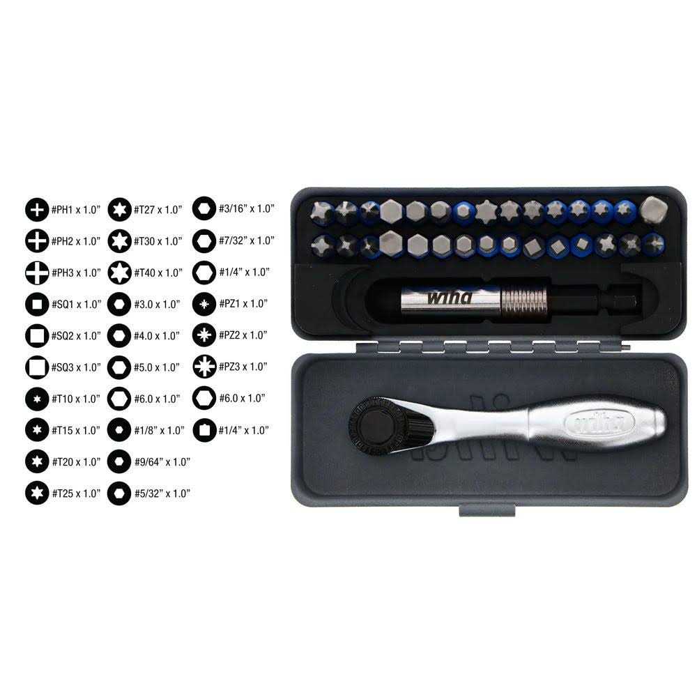 Wiha 76096 Security Hex Power Blade Set - MT - Mrs Treak