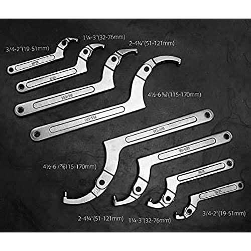 Vmotor Chrome Vanadium Adjustable C Spanner Hook Wrench Tool - MT - Mrs Treak