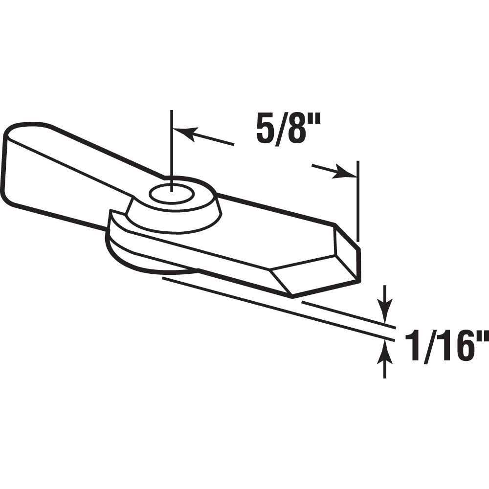 Prime-Line Kwikset Weiser and Weslock Sliding Door Cylinder Lock E 2107 - MT - Mrs Treak