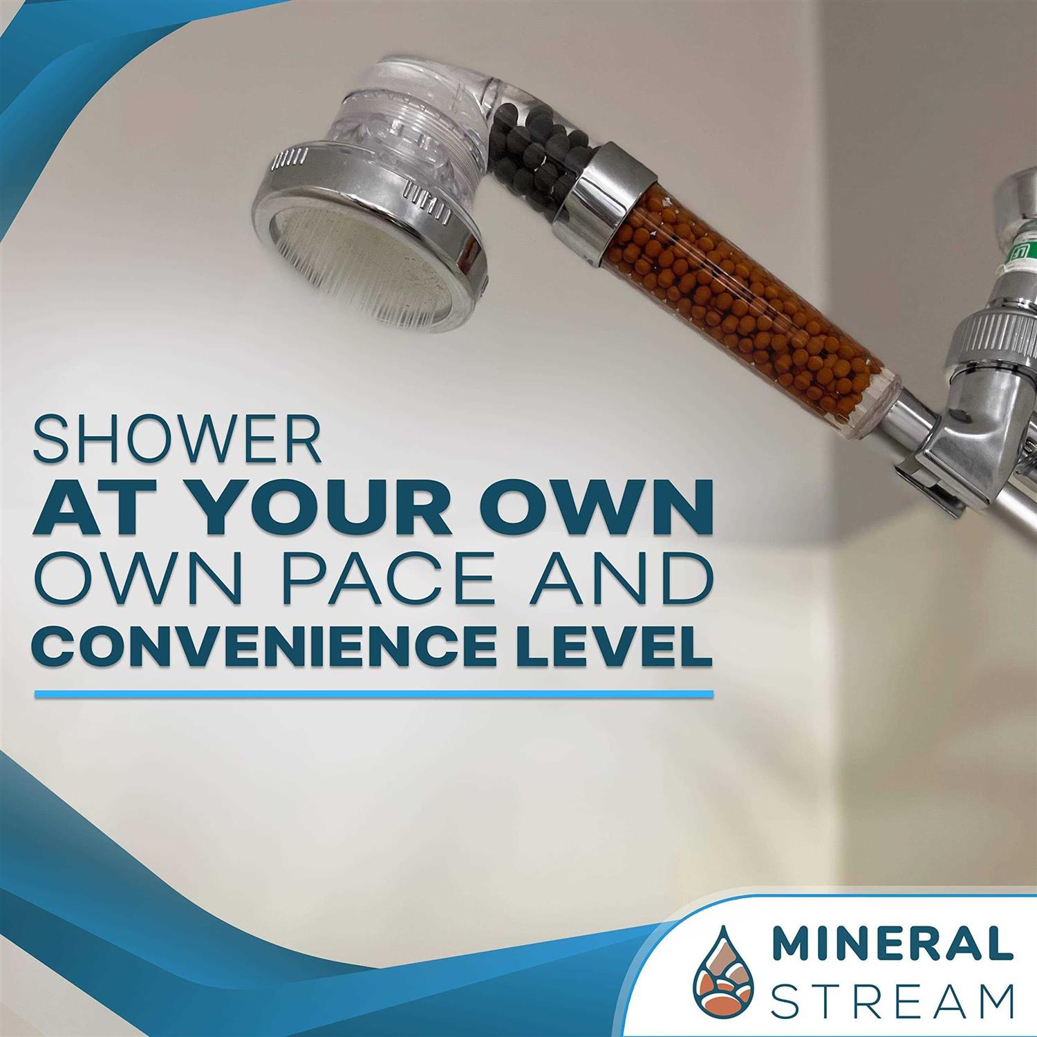 Mineral Stream Ionic Shower Head + Hose - MT - Mrs Treak