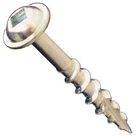 Daggerz DLRWSQ #8 x Square Round Washer Head Coarse Wood Screws Zinc FastoolNow - MT - Mrs Treak