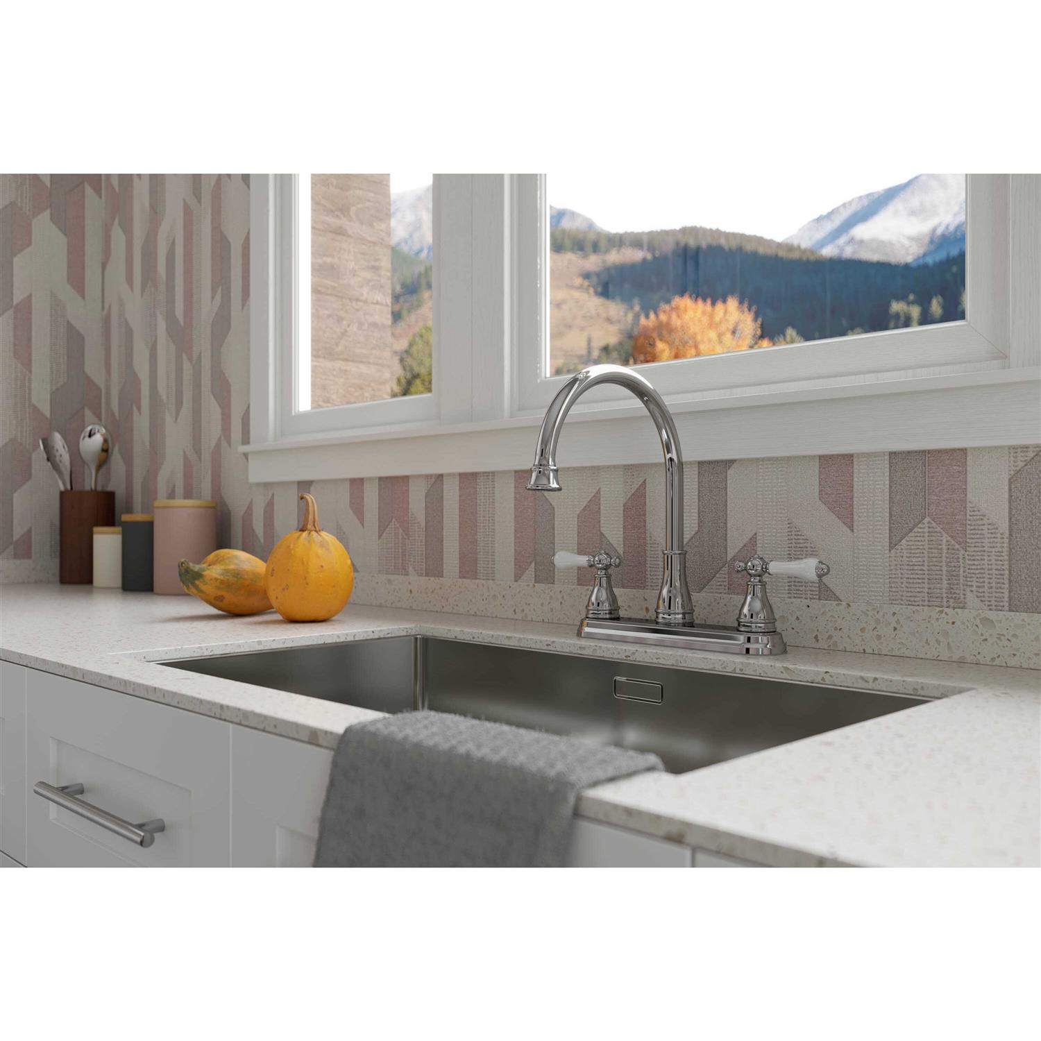 Pfister Shelton Stainless Steel Single Handle Pull-out Kitchen Faucet F-WKP-700S - MT - Mrs Treak