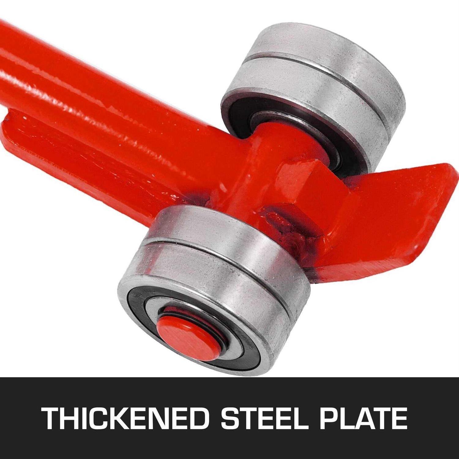 VEVOR 3-Ton Pry Lever Bar 6600 lbs. Capacity Heavy Duty Steel Pry Lever Bar Wheels Handle - MT - Mrs Treak