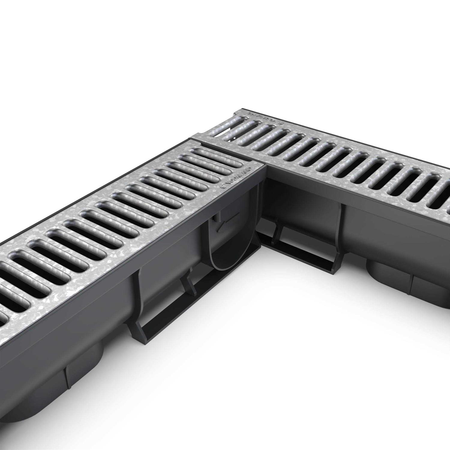 Vodaland 16×16 Catch Basin Stainless Steel ADA / HEEL Proof Grate Package - MT - Mrs Treak