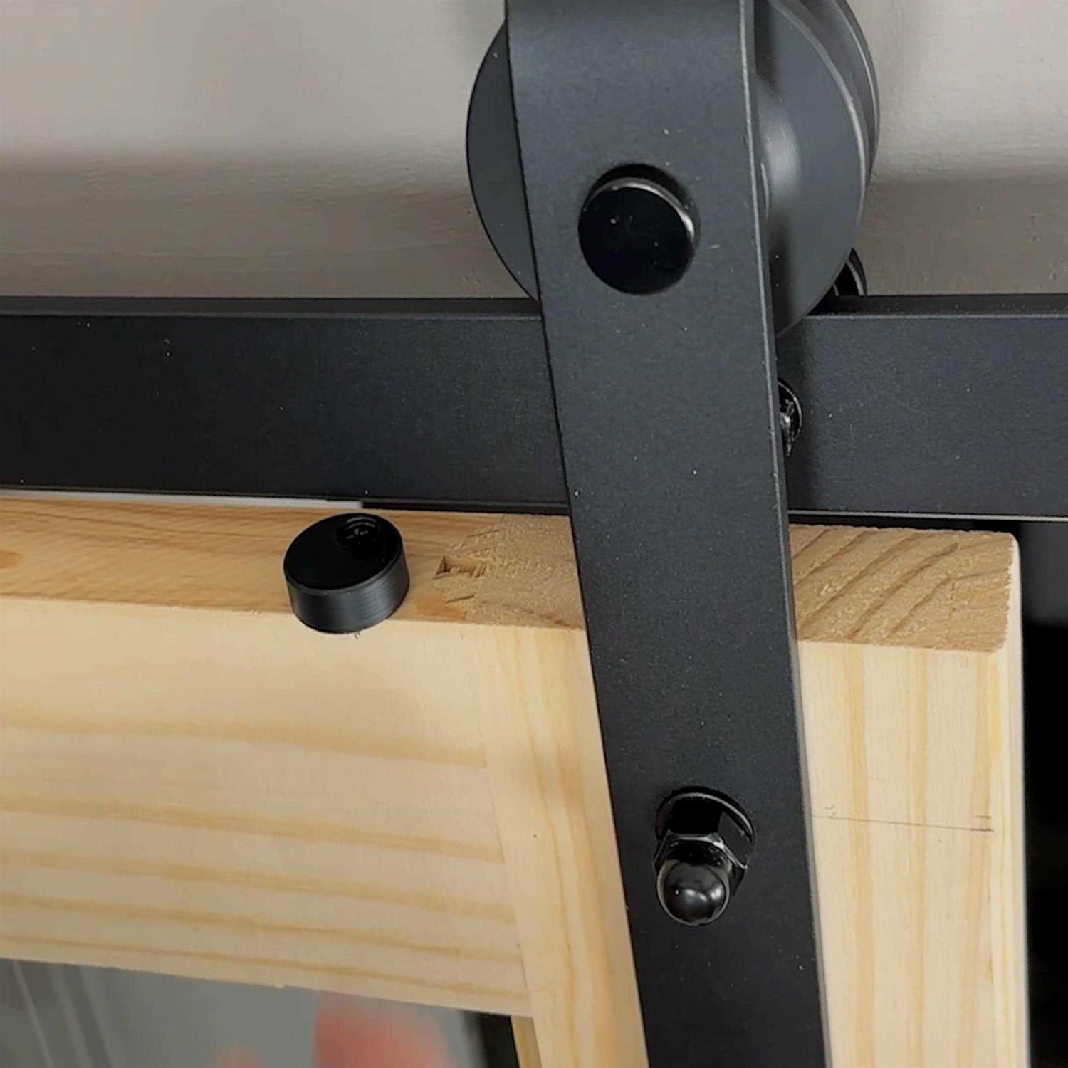 Wurth Flat-Tip Design Single-Door Sliding Track Barn Door Hardware Kit - MT - Mrs Treak