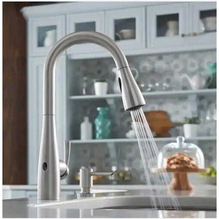 Moen Essie Single-Handle Spring Pulldown Sprayer Kitchen Faucet - MT - Mrs Treak