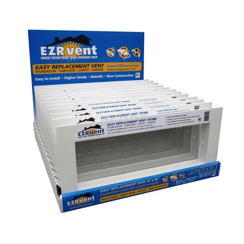 EZRvent FV100-8H Foundation and Garage Easy Replacement Vent - MT - Mrs Treak