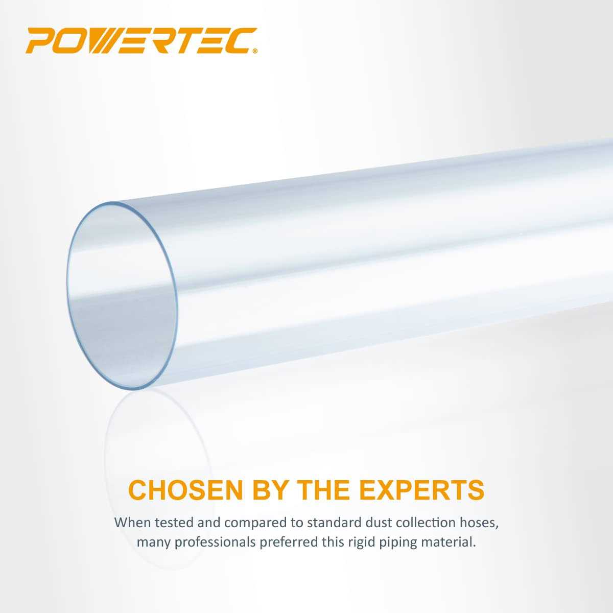 POWERTEC 70176 2-1/2 in. x 36 in. Long Clear Pipe - MT - Mrs Treak