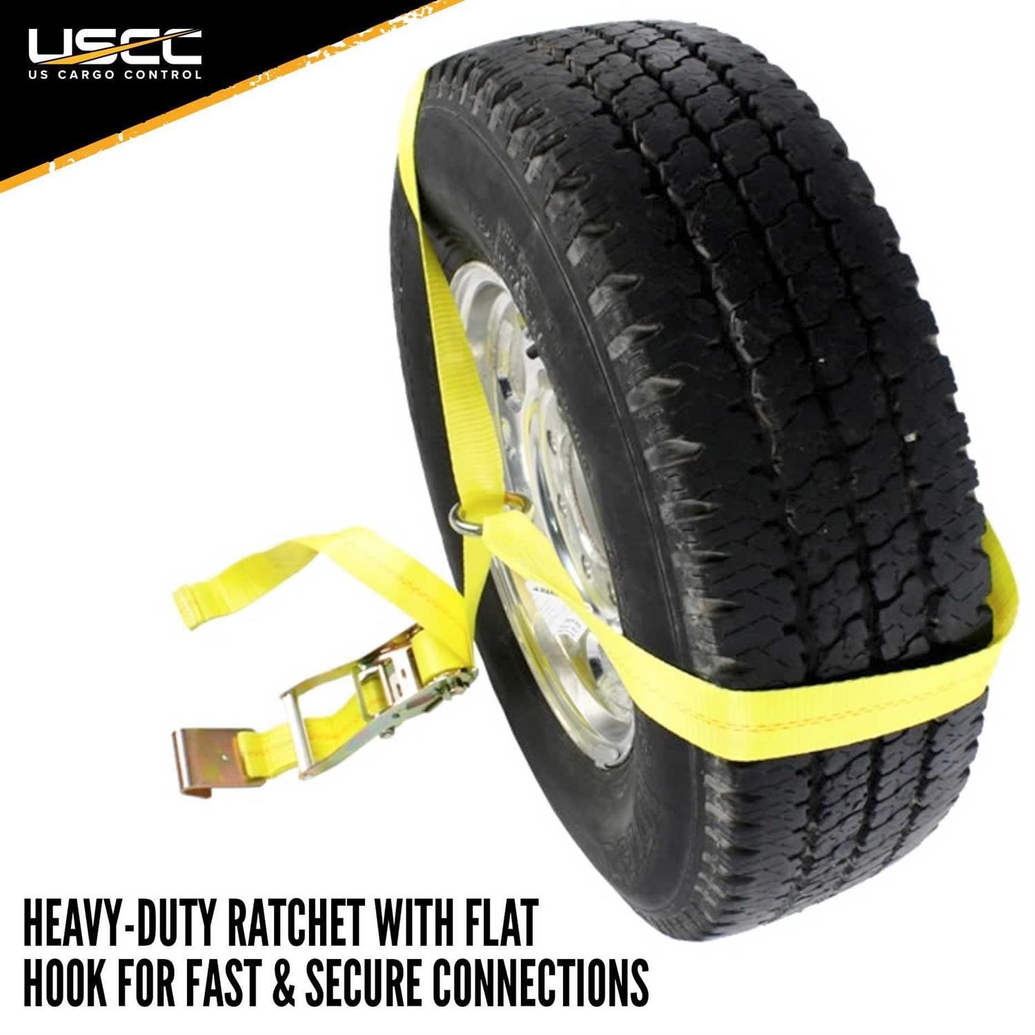 Us Cargo Control Side Mount Wheel Net with Ratchet and Chain Extension - MT - Mrs Treak