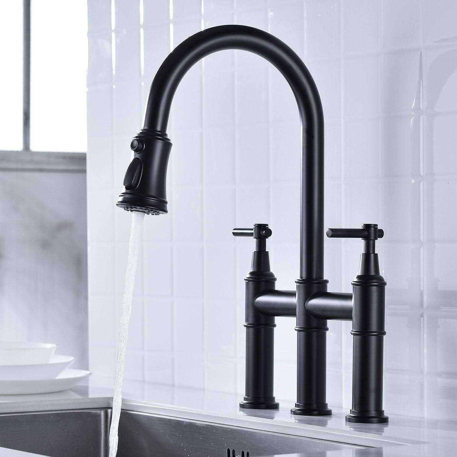 Pfister GT26-4CB Avalon 1-Handle Kitchen Faucet with Side Spray & Soap Dispenser - MT - Mrs Treak