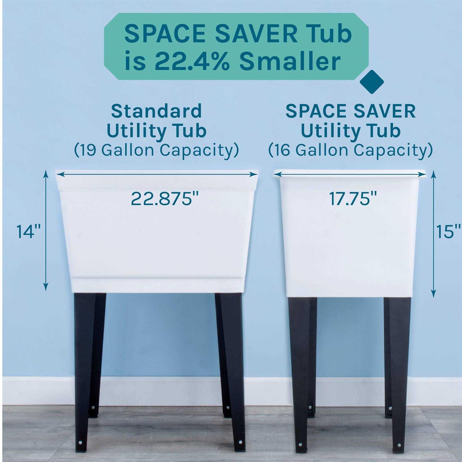 Tehila Space Saver 16 Gallon Utility Sink Faucet - MT - Mrs Treak