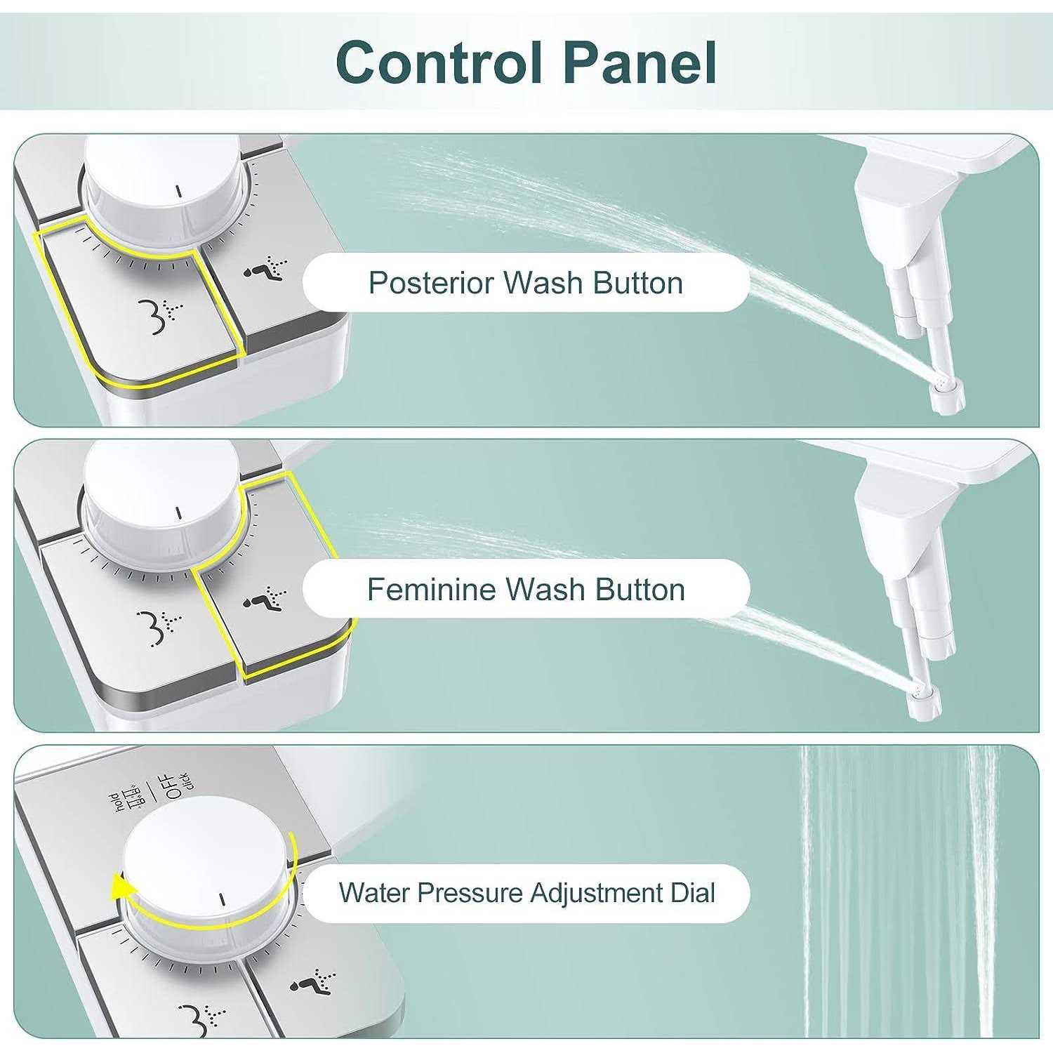 Veken Bidet Attachment for Toilet - MT - Mrs Treak