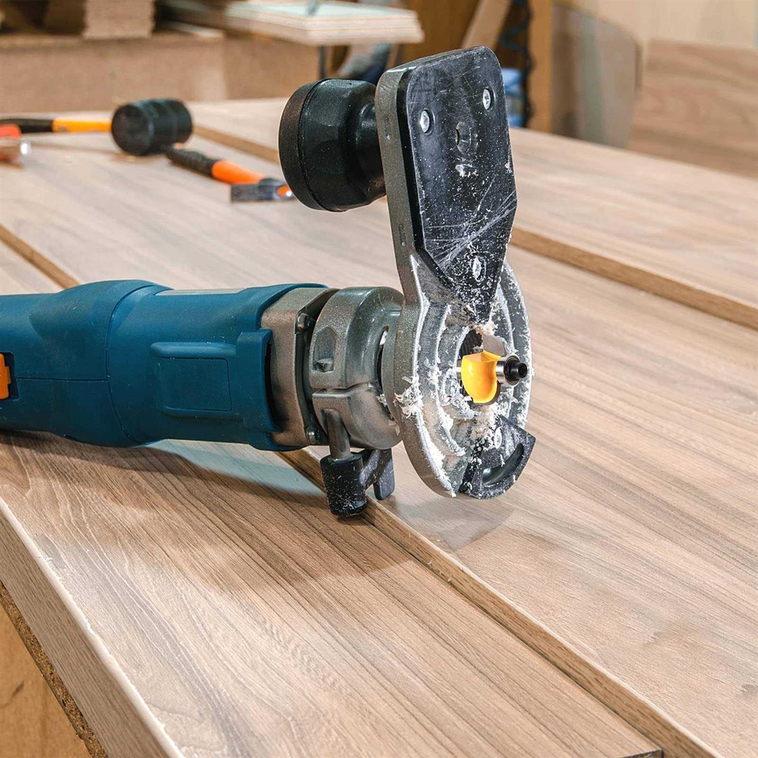 Mna 45 Degree Lock Miter Router Bit 3-Piece Set - MT - Mrs Treak