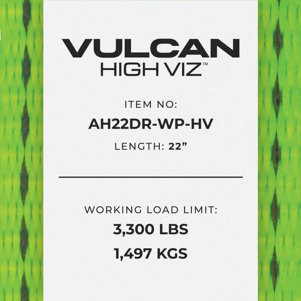 VULCAN Car Tie Down Axle Strap with Wear Pad 2 Inch x - MT - Mrs Treak