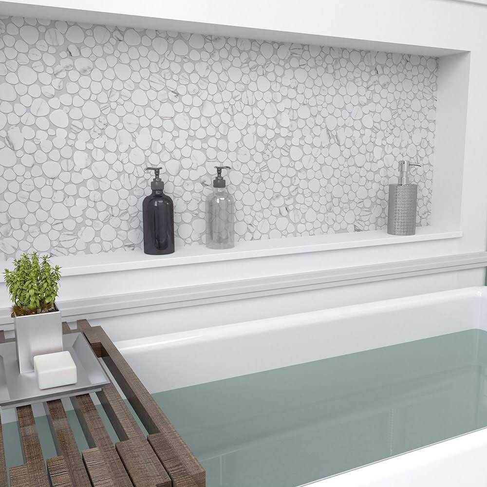 Elida Ceramica Sparkle Ocean Blue 12-in x 13-in Glossy Glass Linear Wall Tile - MT - Mrs Treak