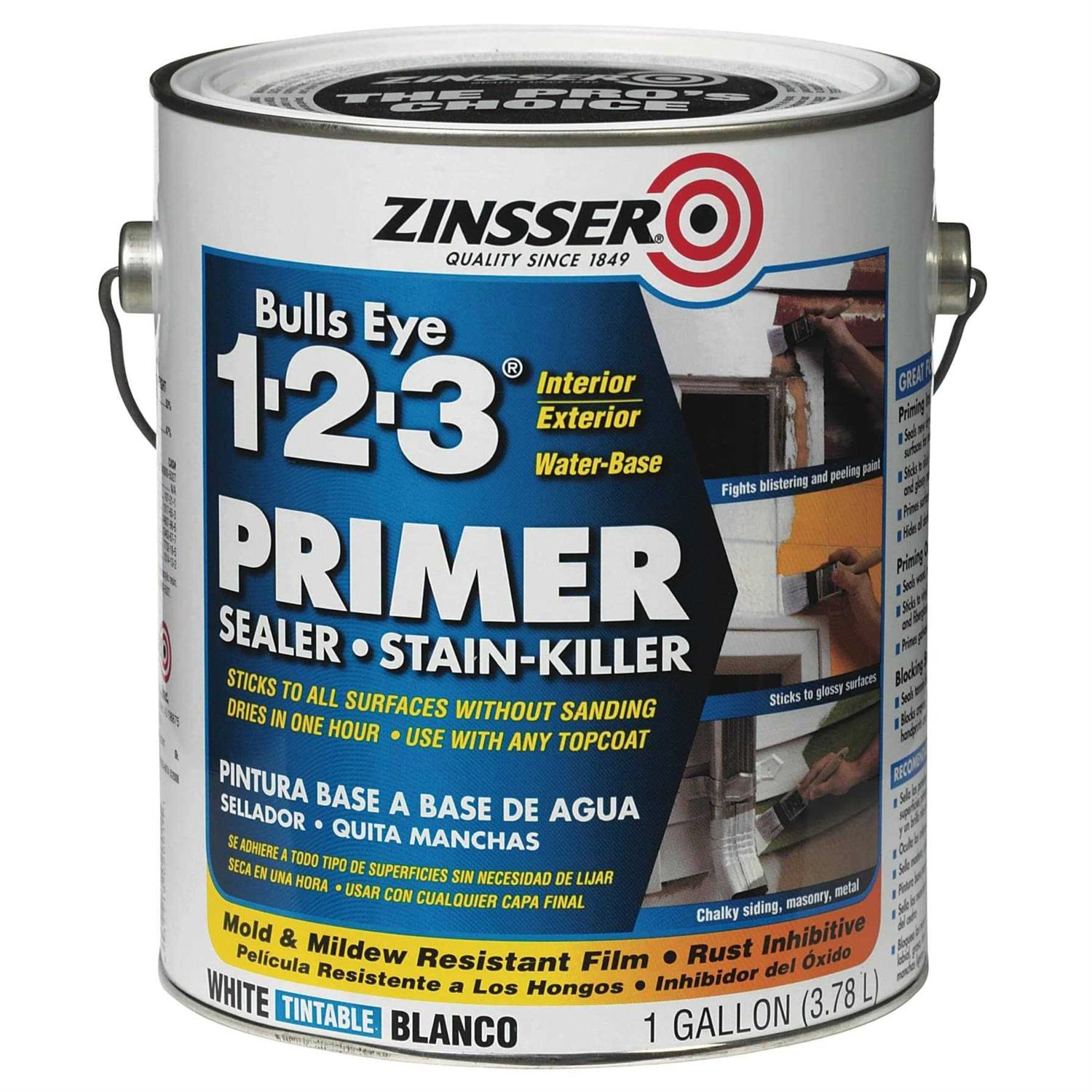 Zinsser Bulls Eye 1-2-3 Plus Primer Spray - MT - Mrs Treak