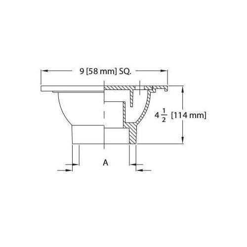Zurn FD2376-NH3-H 12 x 12 A.R.E. Floor Sink - MT - Mrs Treak