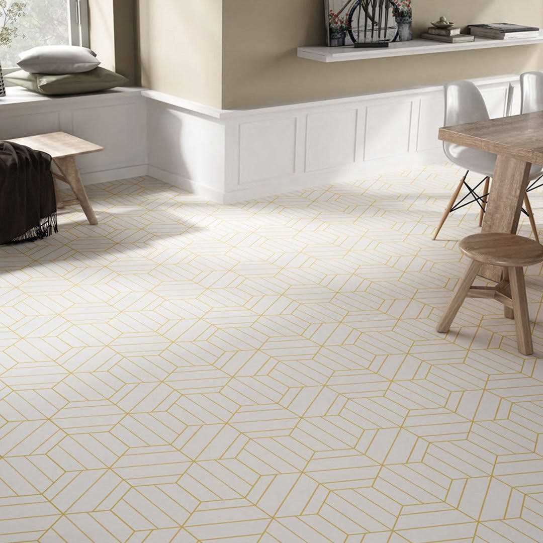 Merola Tile Portas Savona Hex 9 x 10 Porcelain Patterned Wall & Floor Tile - MT - Mrs Treak