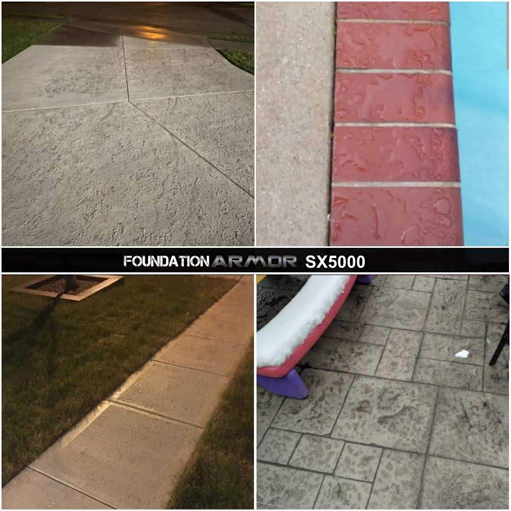 Foundation Armor 1 Gallon Armor SX5000 Silane Siloxane Penetrating Concrete Sealer and Masonry Water Repellent - MT - Mrs Treak