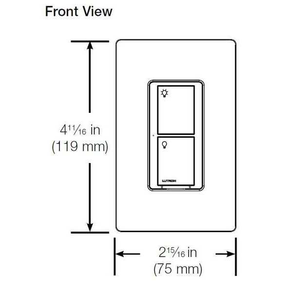 Lutron PD-5NE-WH Caseta Wireless Smart Lighting Dimmer Switch - MT - Mrs Treak