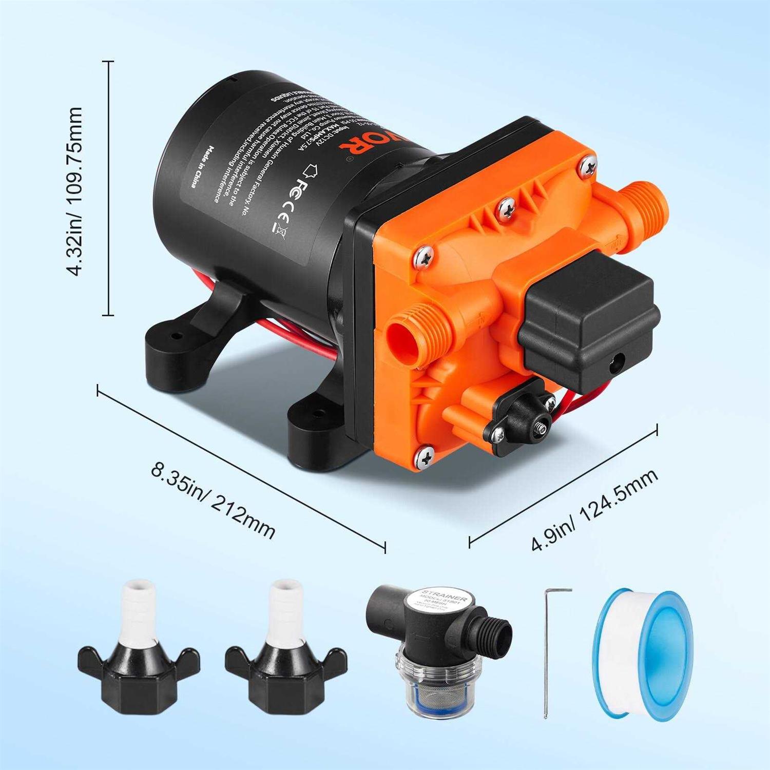 VEVOR 120W Water Pressure Booster Pump 110V Ac,396 GPH 21.75 PSI Household Home Automatic Pressure Booster Pump - MT - Mrs Treak