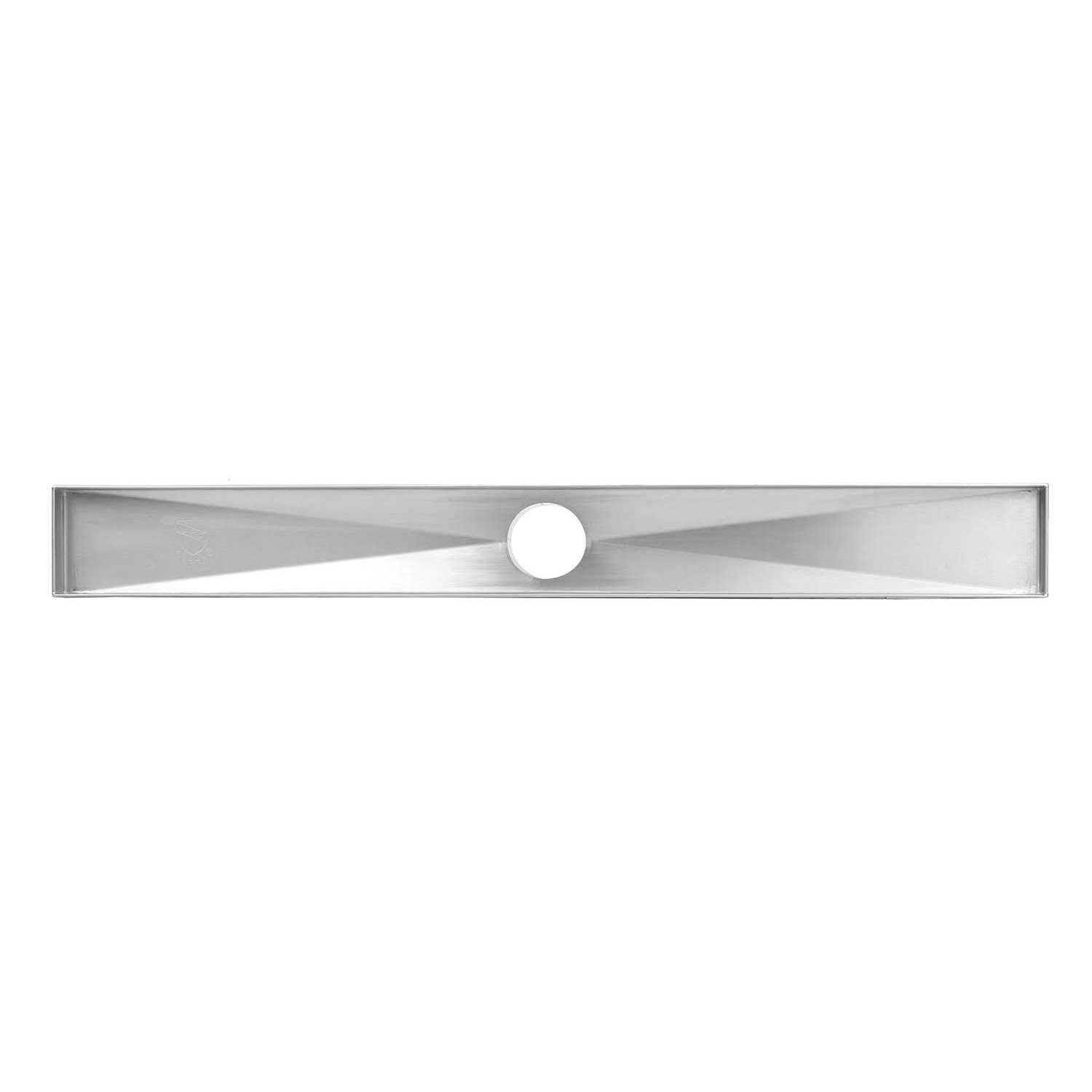 eModernDecor Shower Linear Drain Brushed 304 Stainless Steel Pattern Grate - MT - Mrs Treak