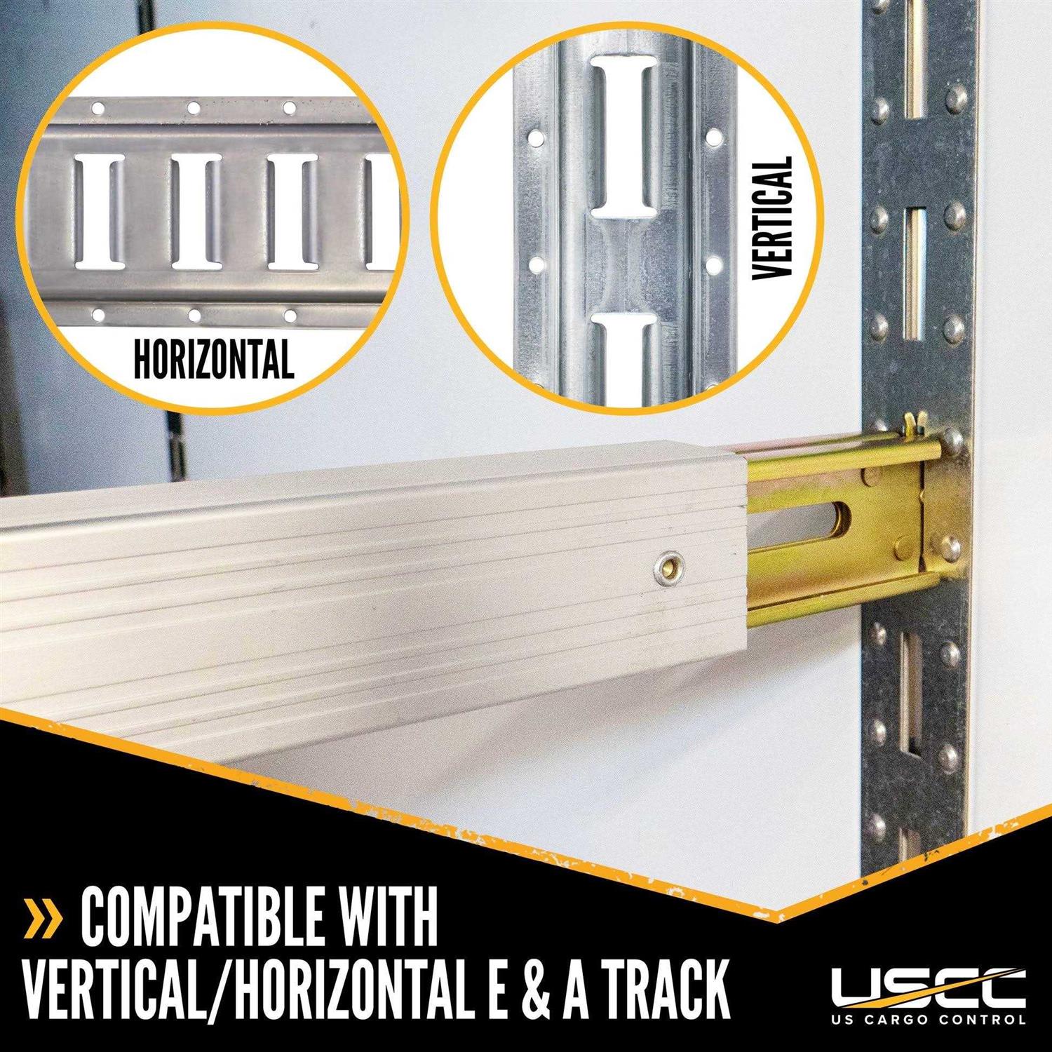 Us Cargo Control 8 Piece 4′ L Track Tie Down System APK8BL - MT - Mrs Treak