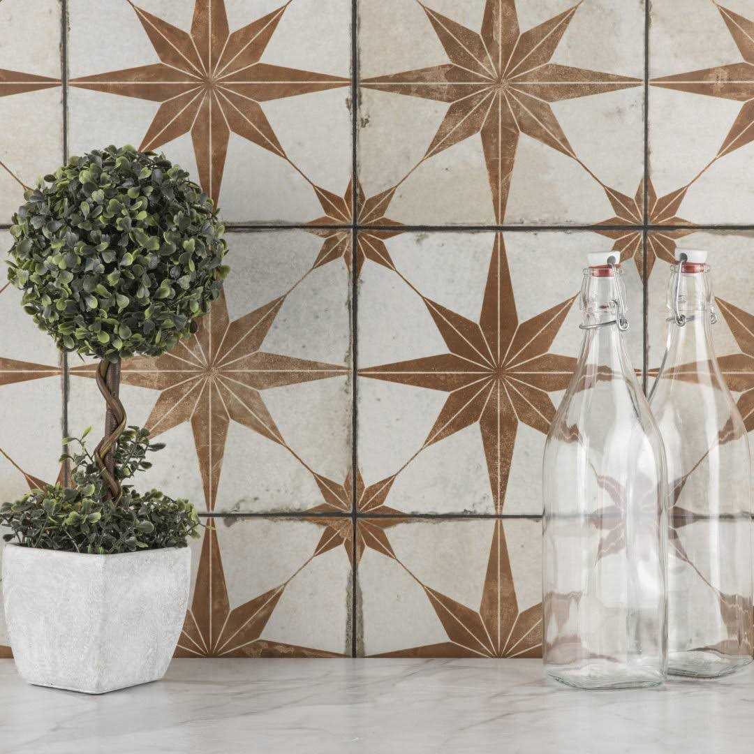 Merola Tile Kings 18 x 18 Ceramic Patterned Wall & Floor Tile - MT - Mrs Treak