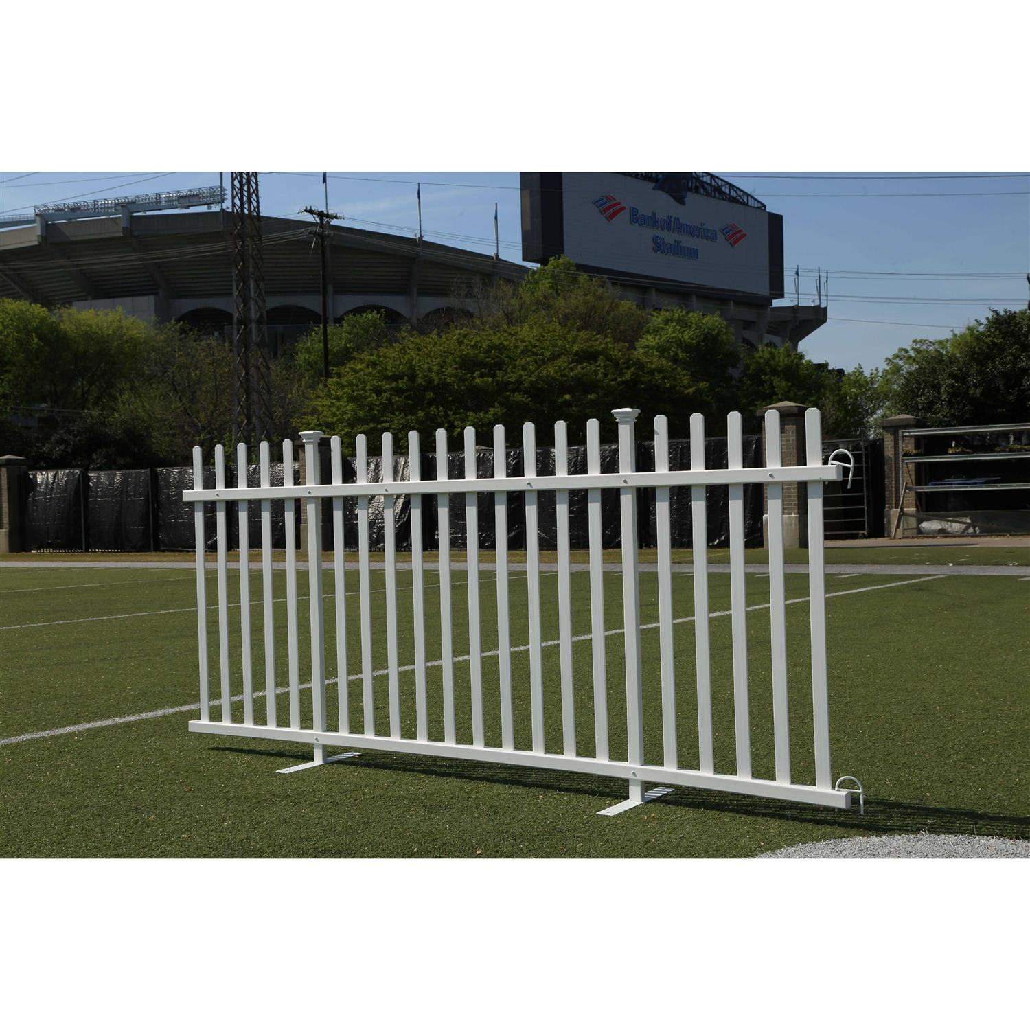 Zippity Outdoor Products ZP19018 Manchester No-Dig Vinyl Fence White - MT - Mrs Treak
