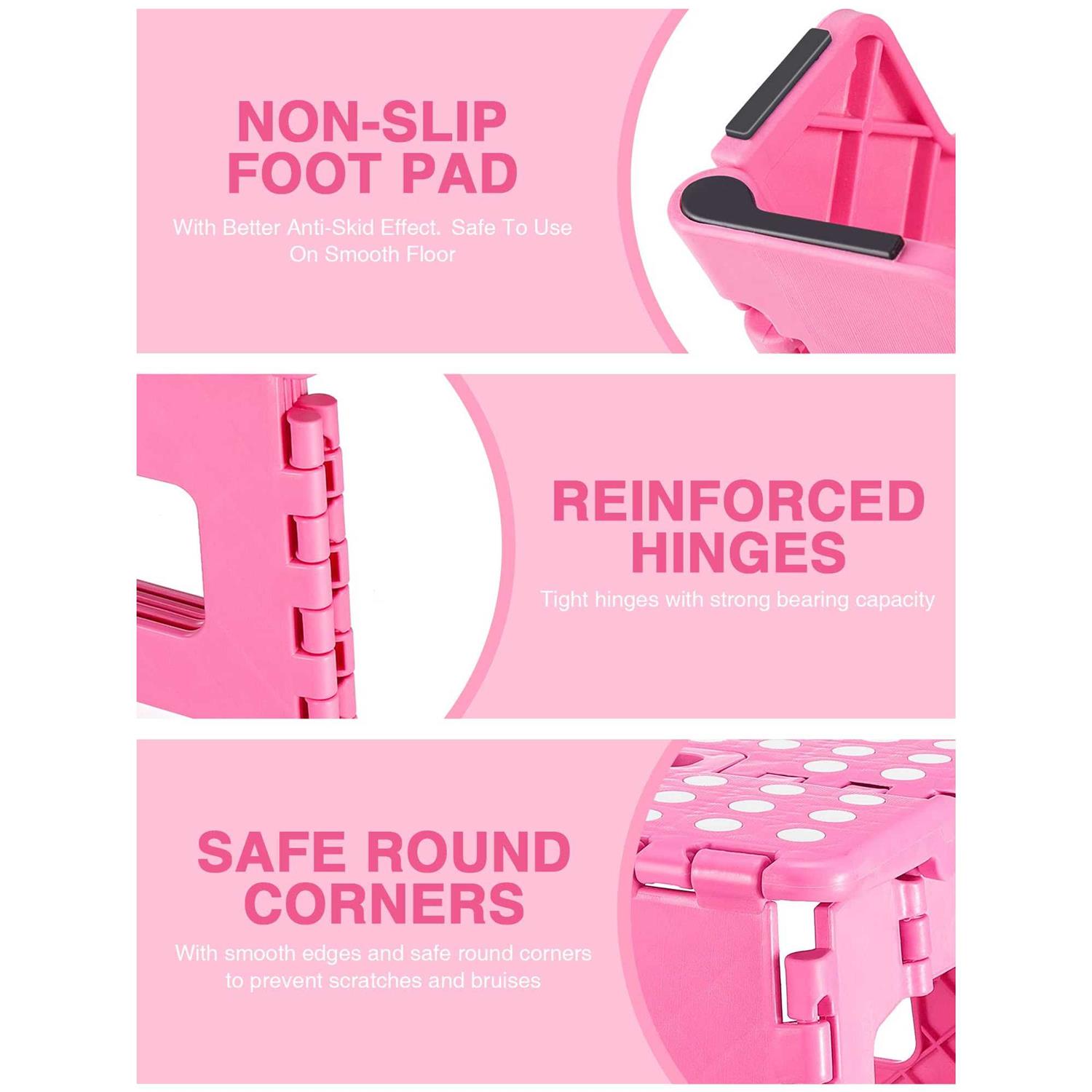 Dyforce Folding Step Stool Heavy Duty Step Adults Step Stool - MT - Mrs Treak