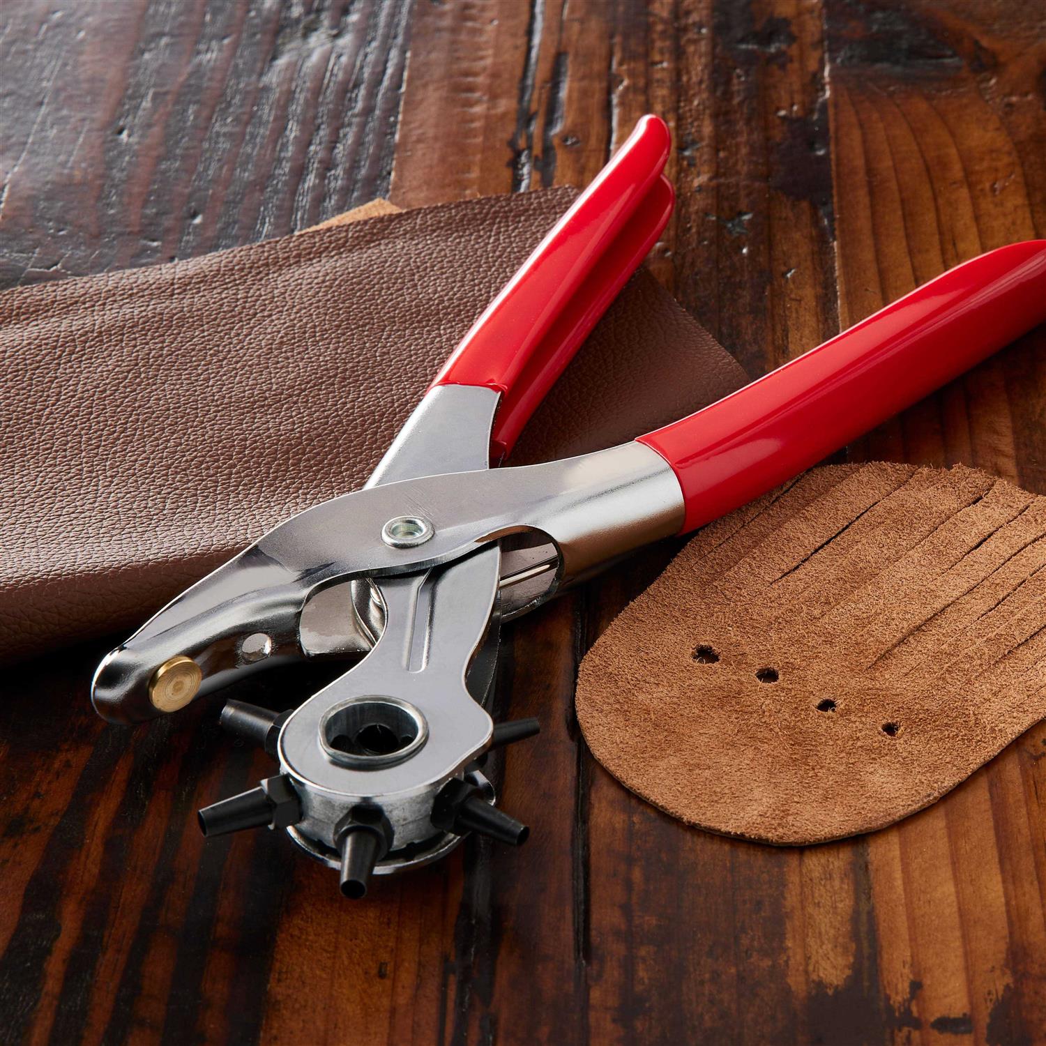 Leather Hole Punch,Belt Hole Puncher for Leather Revolving Punch Plier Kit,Leather Punch Plier for Leather - MT - Mrs Treak
