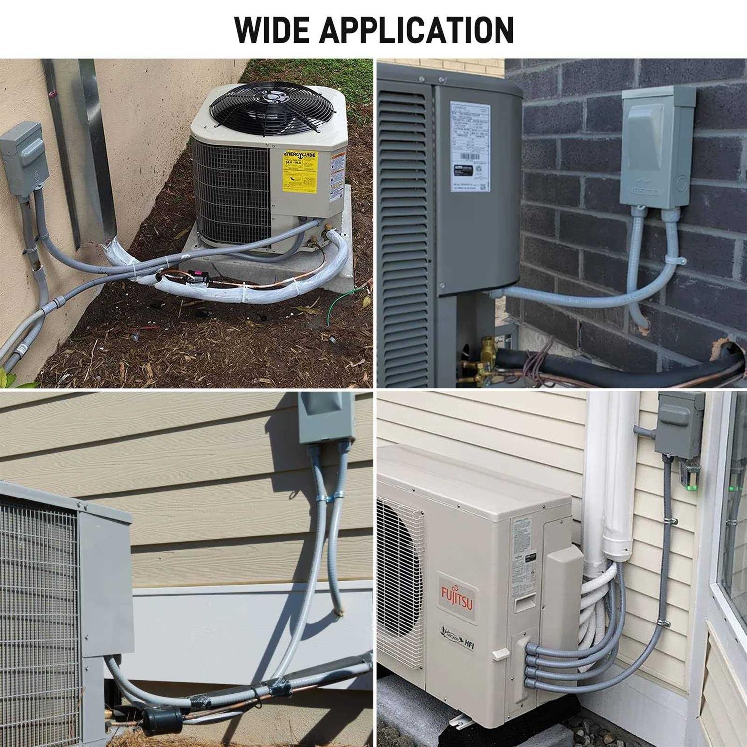 DWALE Liquid-Tight Conduit and Connector Kit,Flexible Non Metallic Liquid Tight Electrical Conduit Electrical Conduit - MT - Mrs Treak