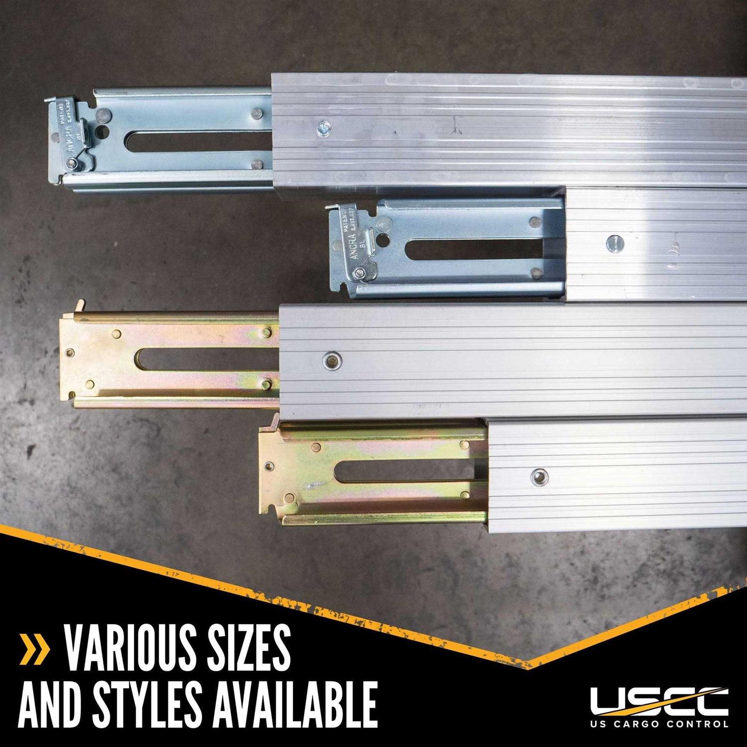 Us Cargo Control 8 Piece 4′ L Track Tie Down System APK8BL - MT - Mrs Treak