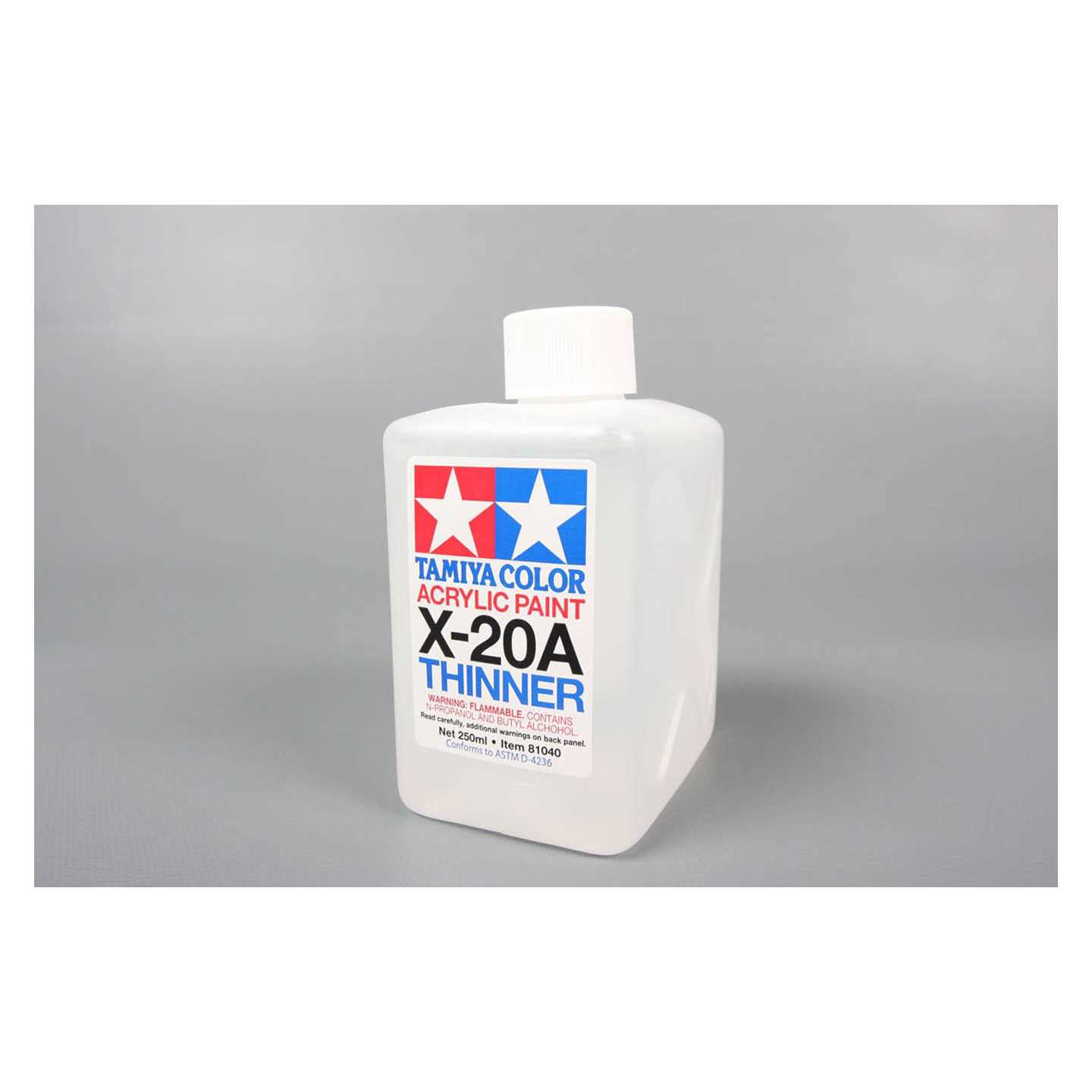 Tamiya Acrylic/Poly Thinner X-20A 250ml - MT - Mrs Treak