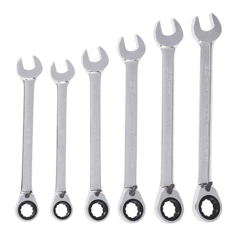 Pittsburgh Fully Polished Metric Combination Wrench Set - MT - Mrs Treak