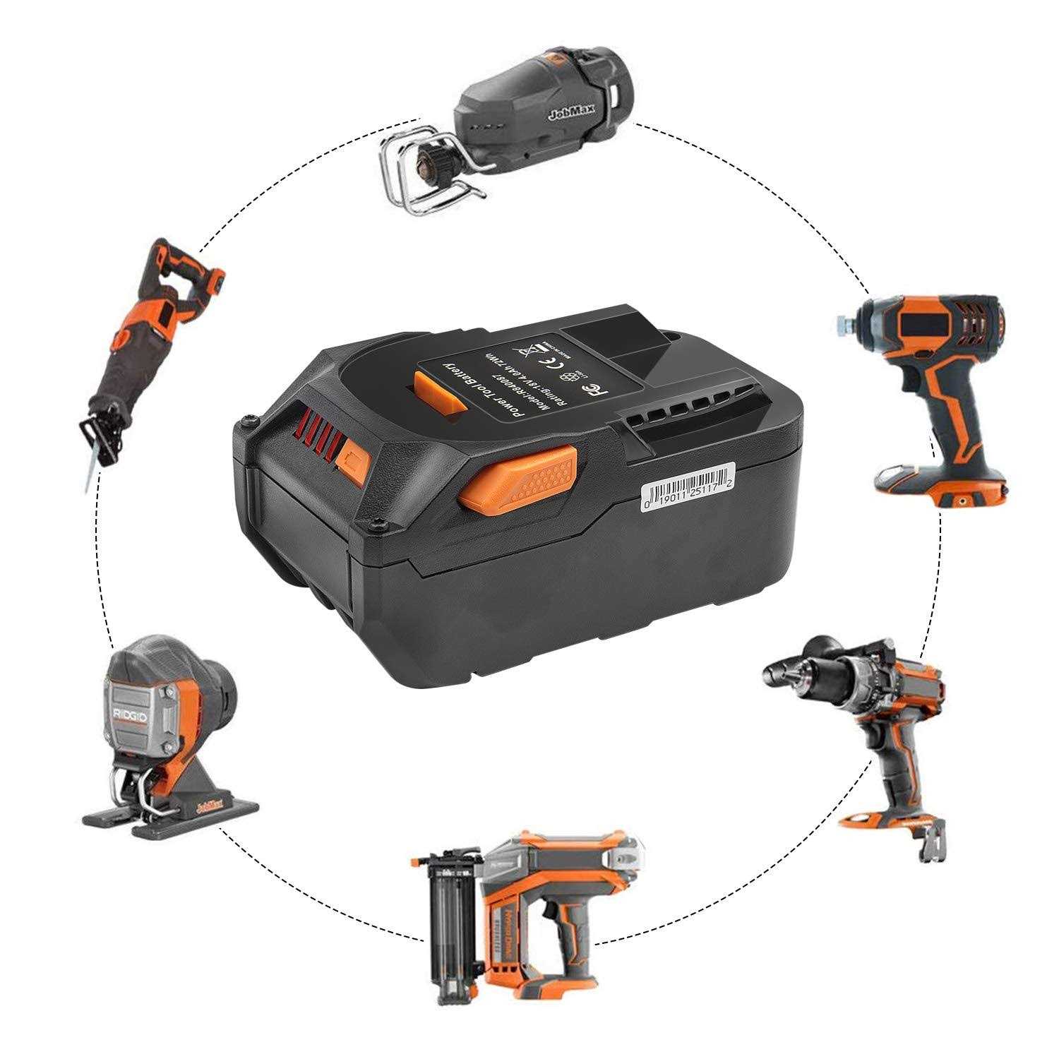 Fancy Buying 2Pack 18-Volt 6.0Ah Lithium Ion Replacement Battery Compatible with for RIDGID R840087 R840083 R840086 R840084 AC840086 AC840085 RIDGID - MT - Mrs Treak