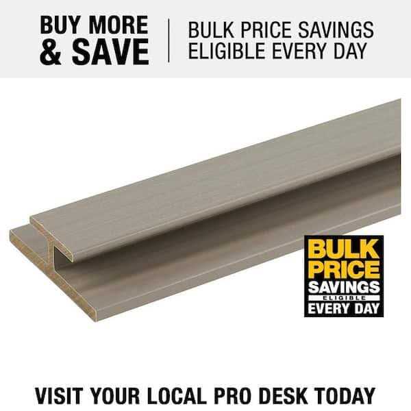 NewTechWood All Weather System 2.8 in. x 2.8 in. x 8 ft. Composite Siding Inside Corner Trim US47-8 - MT - Mrs Treak