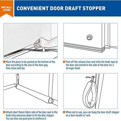 Magzo Door Draft Stopper Door Door Insulation Stopper Weighted Blocker - MT - Mrs Treak