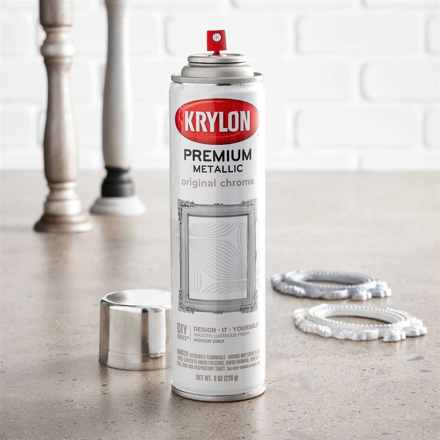Krylon Premium Metallic Spray Paint Original Chrome - MT - Mrs Treak