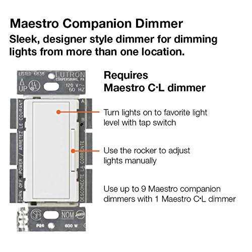 Lutron MA-PRO Maestro PRO LED Dimmer MA-PRO-WH - MT - Mrs Treak