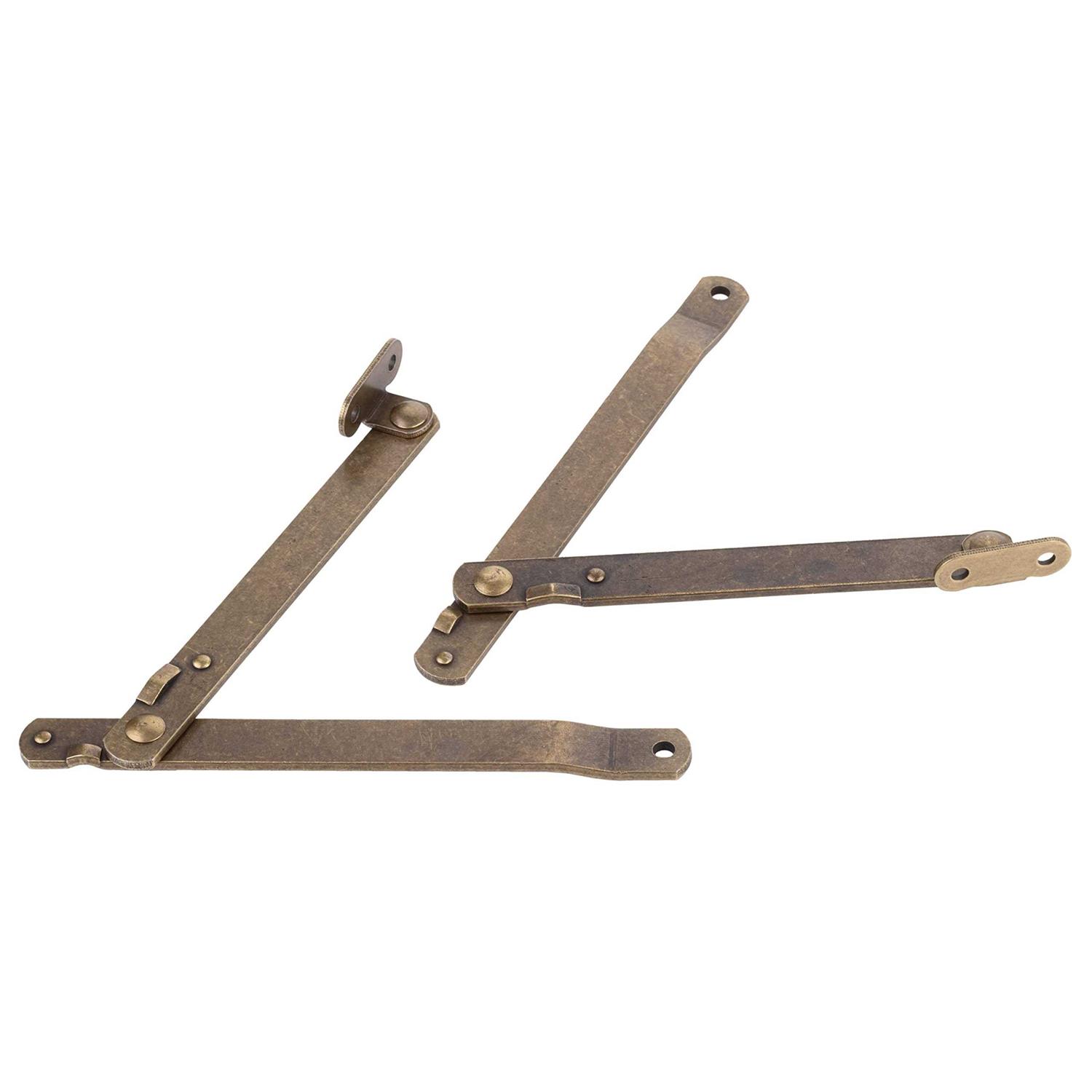 UNIQANTIQ HARDWARE SUPPLY Brass Plated Drop Front Desk hinge pack of 2 180 Degree Opening - MT - Mrs Treak