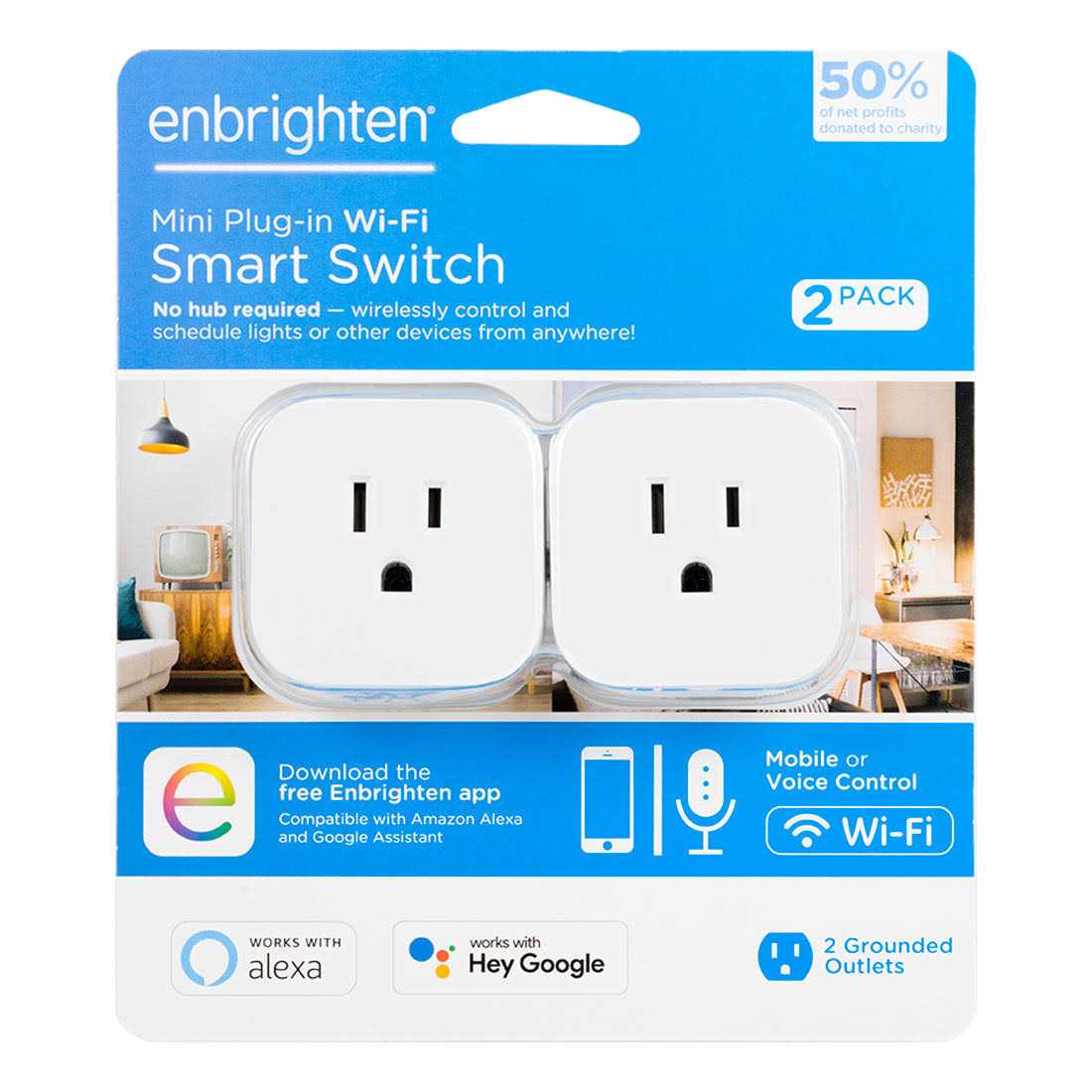 Enbrighten Black Outdoor Wi-Fi Smart Light Switch - MT - Mrs Treak