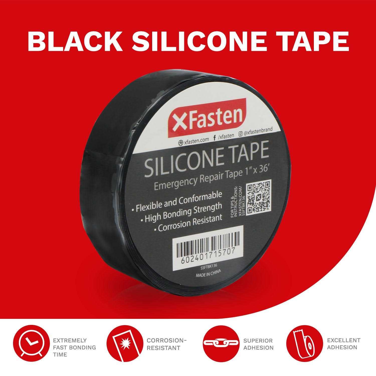 Xfasten Silicone Self Fusing Tape 1-Inch x 36-Foot Silicone Repair Tape - MT - Mrs Treak