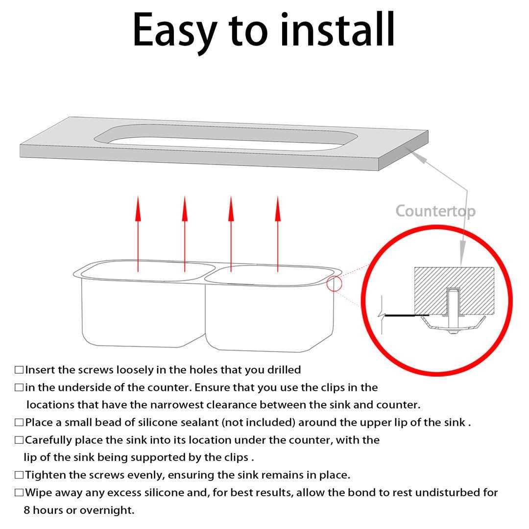 Sinber MT3322CW 33 x 22 Drop In Single Bowl Kitchen Sink with 18 Gauge 304 Stainless Steel Satin Finish - MT - Mrs Treak