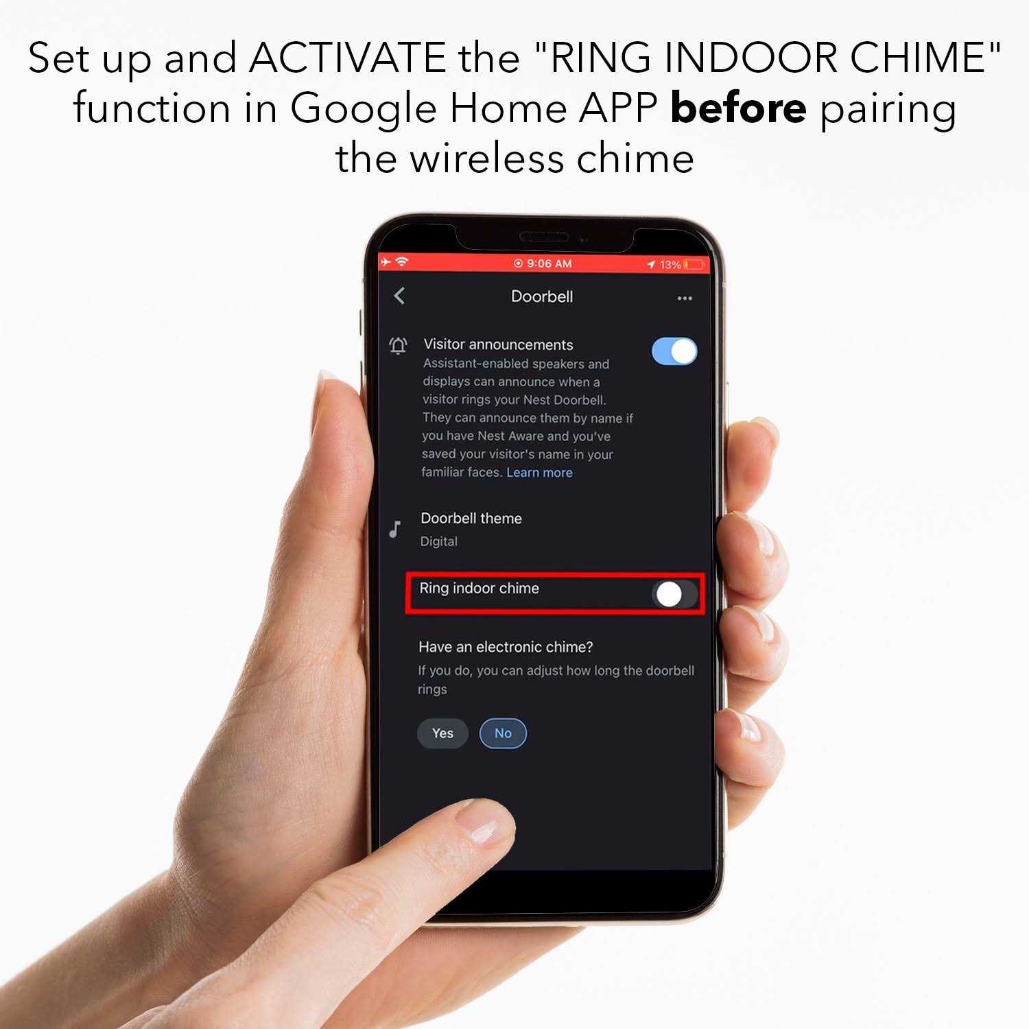 Wasserstein Anti-Theft Mount compatible with Google Nest Doorbell - MT - Mrs Treak
